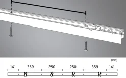 Paulmann Linion Kanalsystem<Lyskanal 1,5 meter til Linion kanalsystem 25,5W 3000 Kelvin