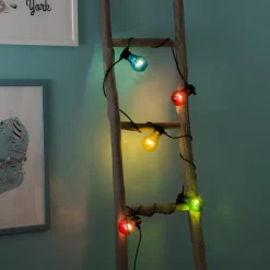 Konstsmide Julebelysning På Batteri|Lysslynger<Lysslynge 5 lys, batteri og timer - farget