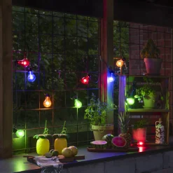 Konstsmide Julebelysning På Batteri|Lysslynger<Lysslynge 5 lys, batteri og timer - farget