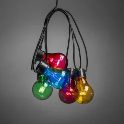 Konstsmide Julebelysning På Batteri|Lysslynger<Lysslynge 5 lys, batteri og timer - farget