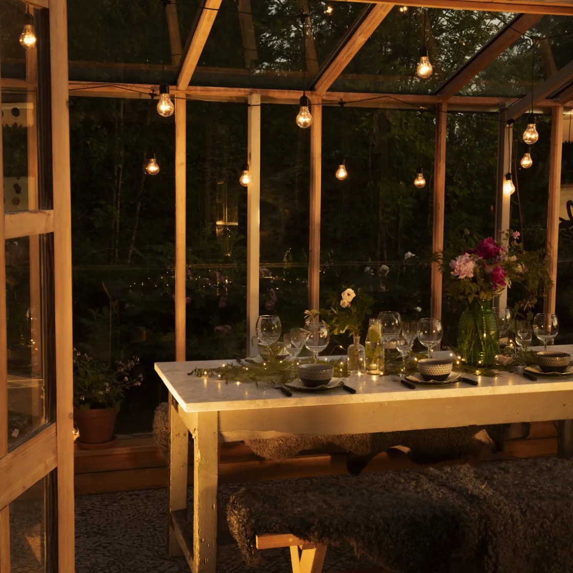 Konstsmide Lysslynger|Lysslynger<Lysslynge 20 lys nedhengt -