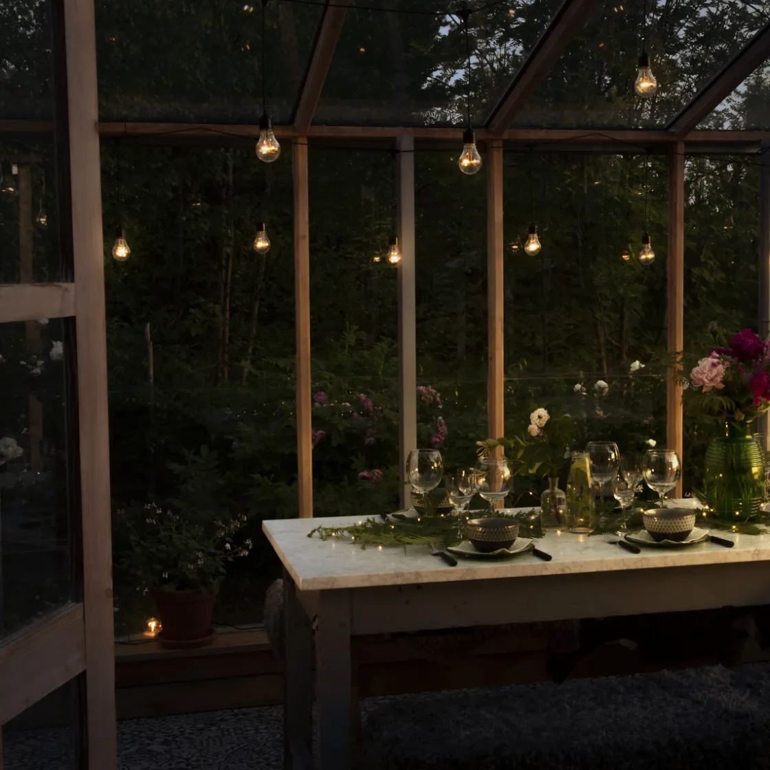 Konstsmide Lysslynger|Lysslynger<Lysslynge 20 lys nedhengt -