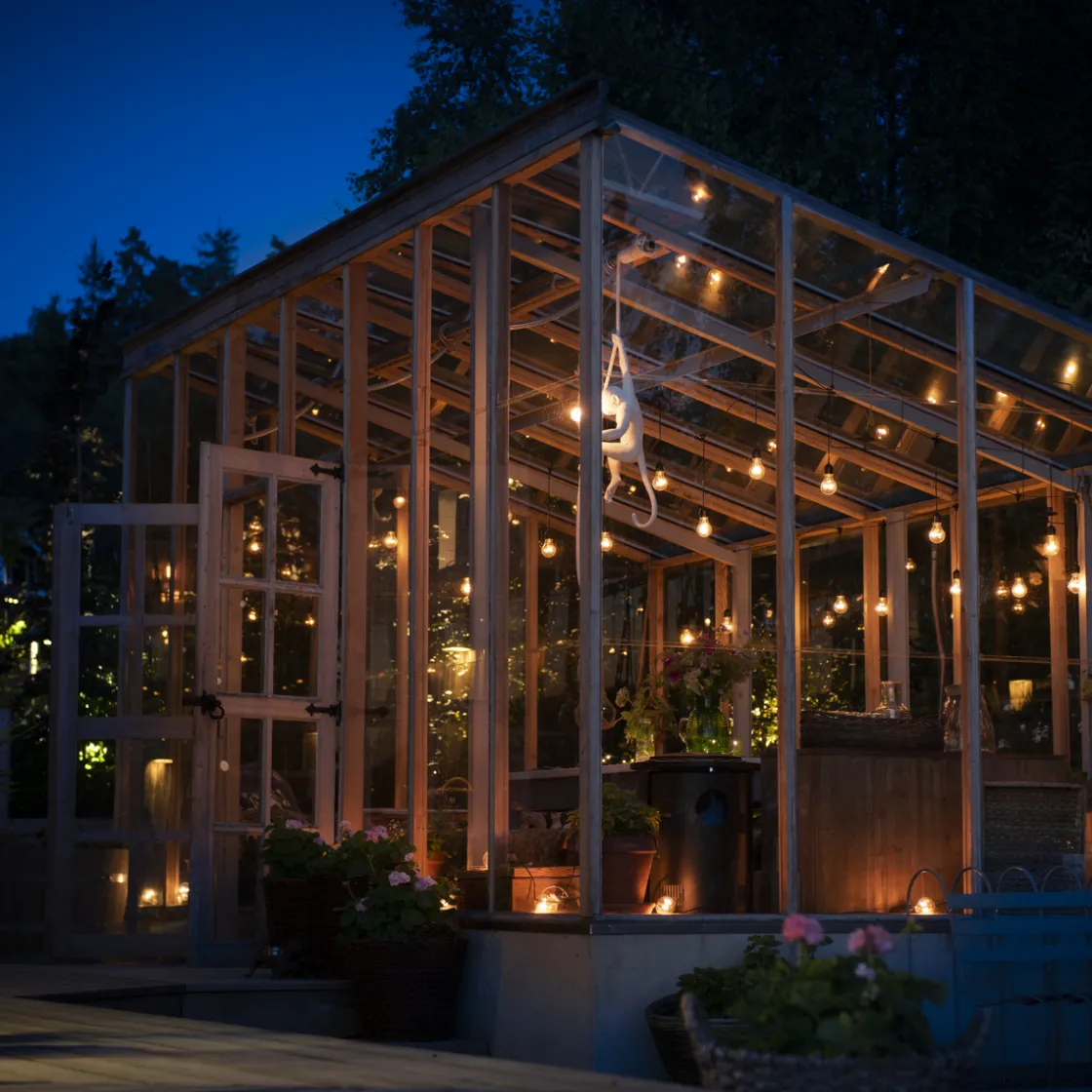 Konstsmide Lysslynger|Lysslynger<Lysslynge 20 lys nedhengt -