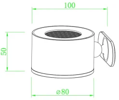 NorDesign Oppladbare Bordlamper<Magneto K2 vegglampe oppladbar 4,5W