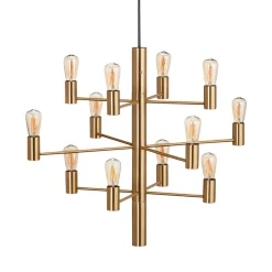 Herstal Kjøkkenbelysning Tak|Lysekroner<Manola takpendel 12 lys - Satin