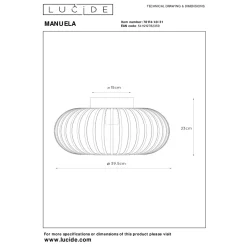 Lucide Kjøkkenbelysning Tak|Taklamper / Takplafonder<Manuela taklampe 40 cm