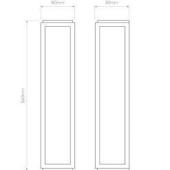 Astro Lighting Baderomsbelysning Vegg<Mashiko 300 Classic vegglampe IP44 - farget