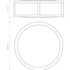Astro Lighting Baderomsbelysning Tak|Kjøkkenbelysning Tak<Mashiko 230 runde taklampe IP44 - Polert