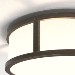 Astro Lighting Kjøkkenbelysning Tak|Baderomsbelysning Tak<Mashiko Round 230 taklampe IP44 - Bronsefarget