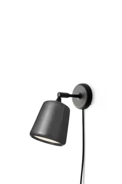 New Works Leselamper<Material Vegglampe - Sort Marmor