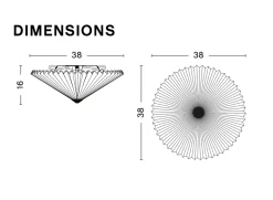 HAY Baderomsbelysning Tak|Kjøkkenbelysning Tak<Matin Vegg/Tak-lampe - 38cm