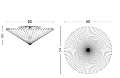 HAY Baderomsbelysning Tak|Kjøkkenbelysning Tak<Matin Vegg/Taklampe - 50cm