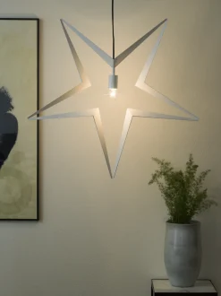 Konstsmide Adventsstjerner<Metallstjerne 45 cm - Hvit