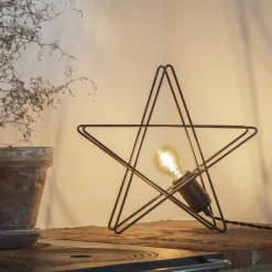 Konstsmide Adventsstjerner<Metallstjerne 36 cm - Svart