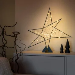 Konstsmide Juledekorasjon<Metalstjerne på fot 43 cm