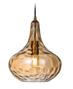 Design by Grönlund Kjøkkenbelysning Tak|Takpendler<Meukow takpendel - Messing/Amberfarget glass