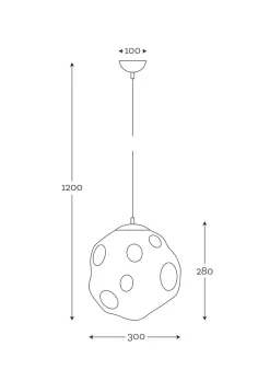NorDesign Takpendler|Kjøkkenbelysning Tak<Mico takpendel 30 cm - Antikk/lister grey