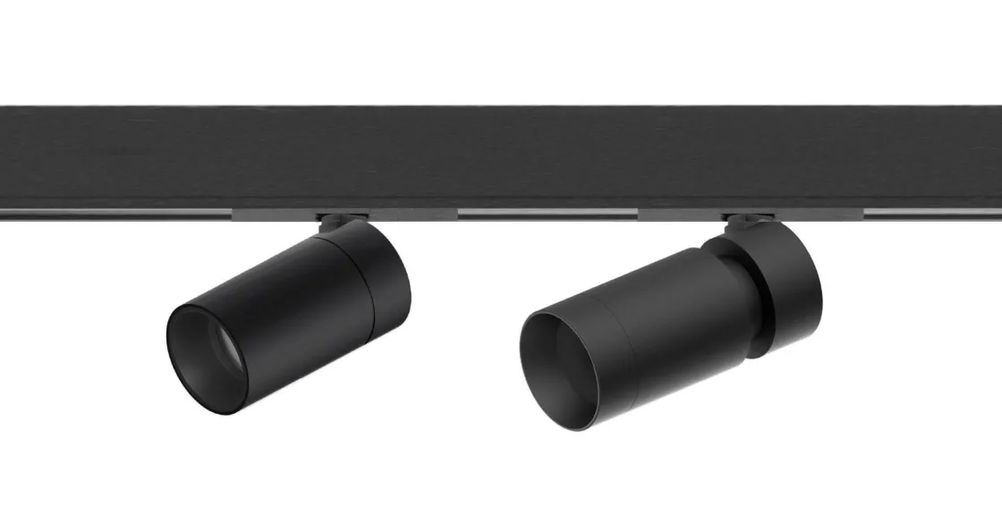 NorDesign Microline Spotskinner<Microline Beta spot 8W 2700 kelvin 24V RA90 10-40 grader spredning