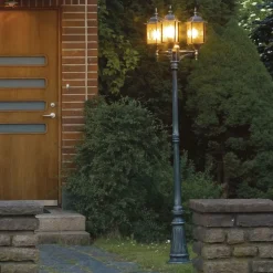 Konstsmide Lyktestolper<Milano stolpe m/ 3 lys