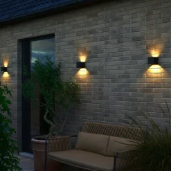 Nordlux Utelamper Med Opp/Ned Lys<Milda kubi vegglampe for utendørsbruk opp/ned IP44 4,9W 3000 Kelvin