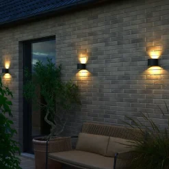 Nordlux Utelamper Med Opp/Ned Lys<Milda vegglampe for utendørsbruk opp/ned IP44 4,9W 3000 Kelvin