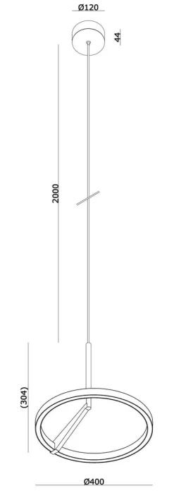NorDesign Kjøkkenbelysning Tak|Takpendler<Mind 400 takpendel 20W 2700 Kelvin - Dimbar