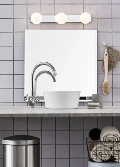 Marksløjd Belysning Over Speilet På Badet|Baderomsbelysning Vegg<Mini vegglampe 3 - Krom/opalhvit -