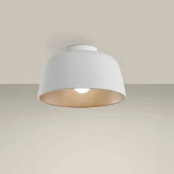 NorDesign Kjøkkenbelysning Tak|Taklamper / Takplafonder<Miso taklampe 28,5 cm - Hvit/Gullfarget