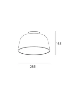 NorDesign Kjøkkenbelysning Tak|Taklamper / Takplafonder<Miso taklampe 28,5 cm - Hvit/Gullfarget