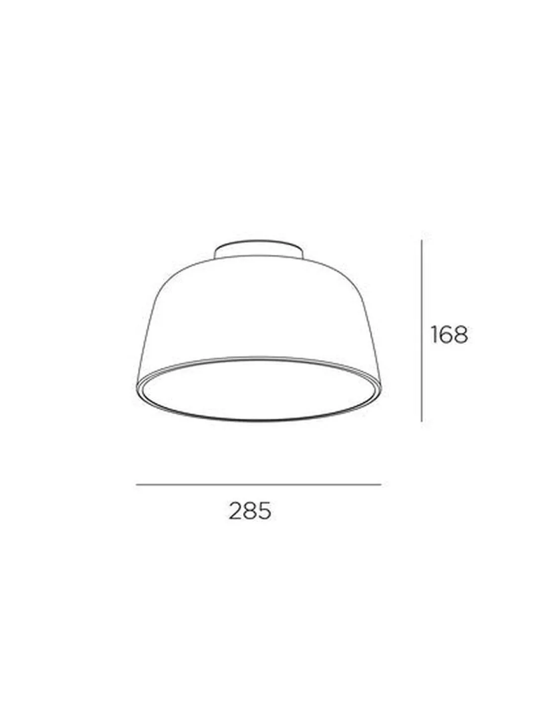 NorDesign Kjøkkenbelysning Tak|Taklamper / Takplafonder<Miso taklampe 28,5 cm - Svart/Gullfarget