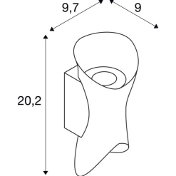 Slv Utelamper Med Opp/Ned Lys<Modela vegglampe utendørs opp/ned 7,5W 2700 kelvin IP65 - dimbar