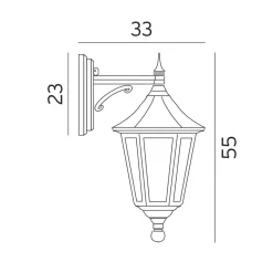 Norlys Lightup-Pris|Utelamper - Klassiske Vegglamper<Modena 351