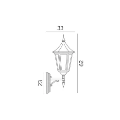 Norlys Lightup-Pris|Utelamper - Klassiske Vegglamper<Modena 350