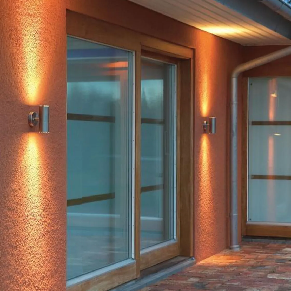 Konstsmide Utelamper Med Opp/Ned Lys<Modena vegglampe opp/ned GU10 rustfritt