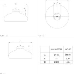 Eglo Kjøkkenbelysning Tak|Taklamper / Takplafonder<Mogano takplafond 40 cm E27 - Mokka