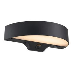 Nordlux Solcellebelysning|Utelamper Med Opp/Ned Lys<Monay round solar vegglampe utendørs 5W 3000 Kelvin - Solcelle