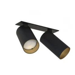 Nowodvorski Kjøkkenbelysning Tak|Spotter & Skinner<Mono dobbel innfelt takspot - Svart/Gullfarget