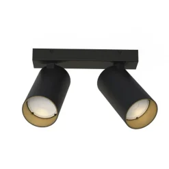 Nowodvorski Kjøkkenbelysning Tak|Spotter & Skinner<Mono dobbel takspot - Svart/Gullfarget