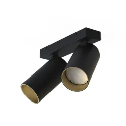 Nowodvorski Kjøkkenbelysning Tak|Spotter & Skinner<Mono dobbel takspot - Svart/Gullfarget