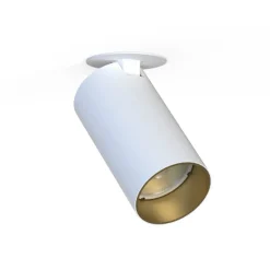 Nowodvorski Kjøkkenbelysning Tak|Spotter & Skinner<Mono enkel innfelt takspot - Hvit/Gullfarget