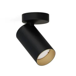 Nowodvorski Kjøkkenbelysning Tak|Spotter & Skinner<Mono enkel takspot - Svart/Gullfarget