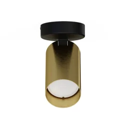Nowodvorski Kjøkkenbelysning Tak|Spotter & Skinner<Mono enkel takspot - Svart/Messingfarget