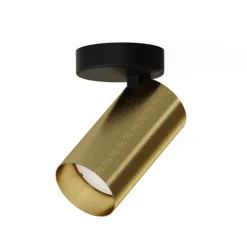 Nowodvorski Kjøkkenbelysning Tak|Spotter & Skinner<Mono enkel takspot - Svart/Messingfarget