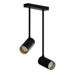 Nowodvorski Kjøkkenbelysning Tak|Spotter & Skinner<Mono lang dobbel takspot - Svart/Gullfarget