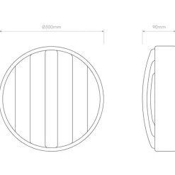 Astro Lighting Utelamper - Veggskjold / Plafond<Montreal Round 300 vegglampe utendørs IP44 E27