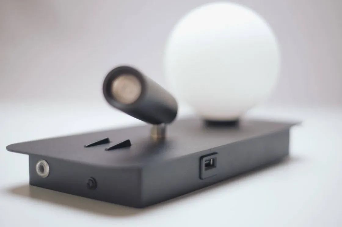 NorDesign Leselamper|Vegglamper Med Usb<Mooni vegglampe USB -