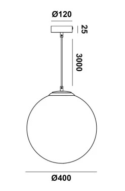 NorDesign Kjøkkenbelysning Tak|Takpendler<Mundo takpendel 40 cm