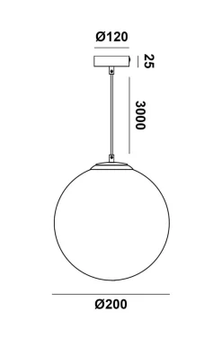 NorDesign Kjøkkenbelysning Tak|Takpendler<Mundo takpendel 20 cm