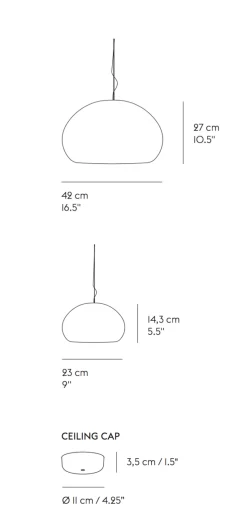 MUUTO Kjøkkenbelysning Tak|Takpendler<Fluid takpendel S