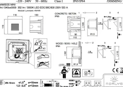 Norlys Lightup-Pris|Utelamper - Veggskjold / Plafond<Namsos mini innfelt vegglampe